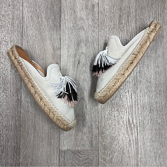 (AN-170) Rag & Bone Nadia Espadrille in Ivory Suede - Picture 2 of 4